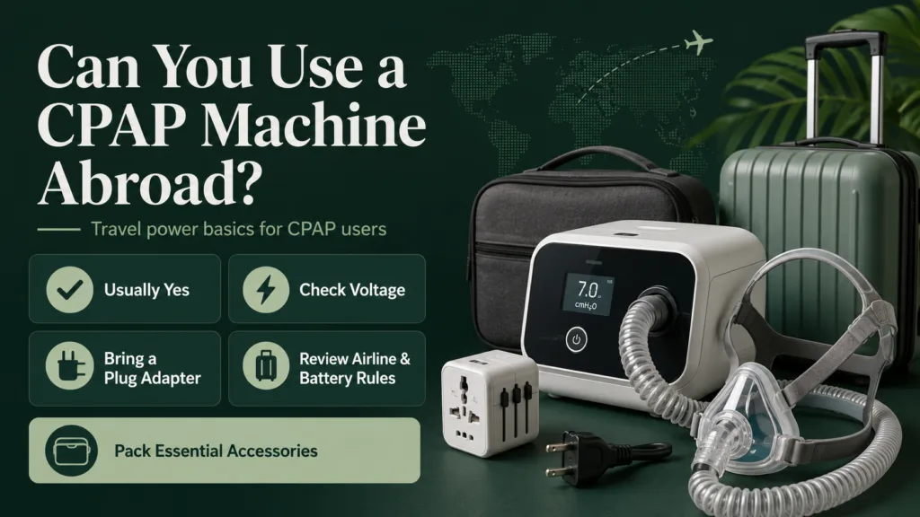 Can you use a CPAP machine abroad? Find out travel tips and necessary adapters for safe use outside your home country.