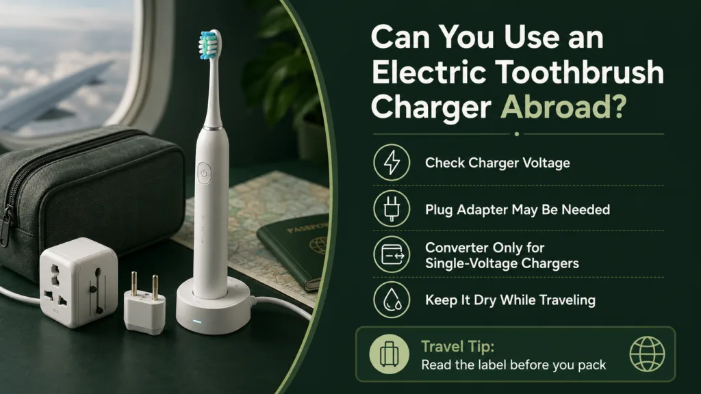 A guide on whether you can use an electric toothbrush charger abroad while traveling.